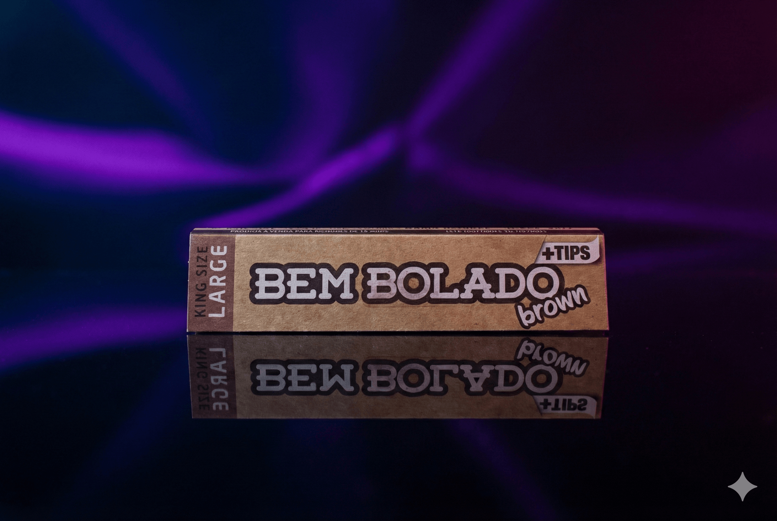 Seda Bem Bolado Brown King Size Large + Piteira - Unidade - Imagem 2