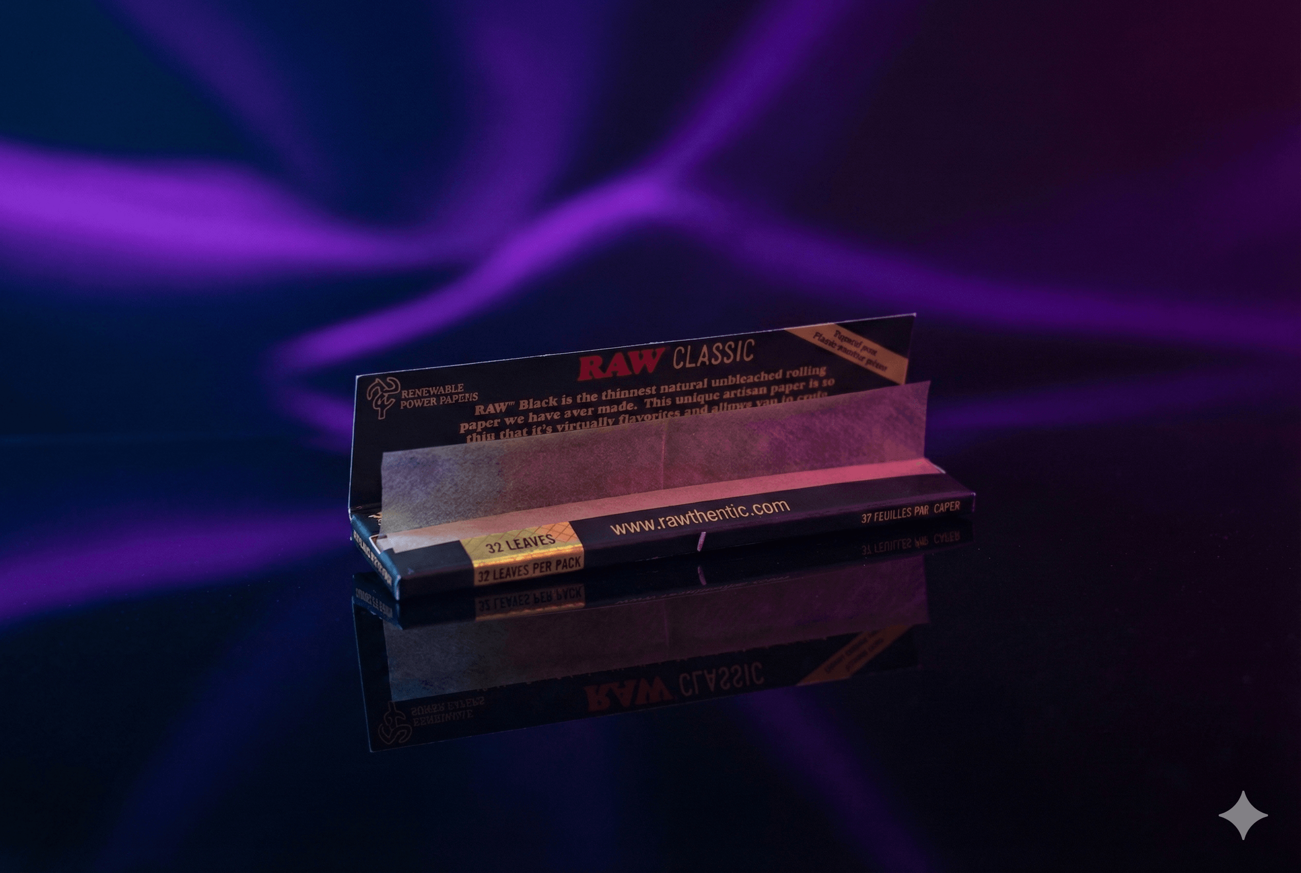 Seda Raw Black King Size Classic - Imagem 3