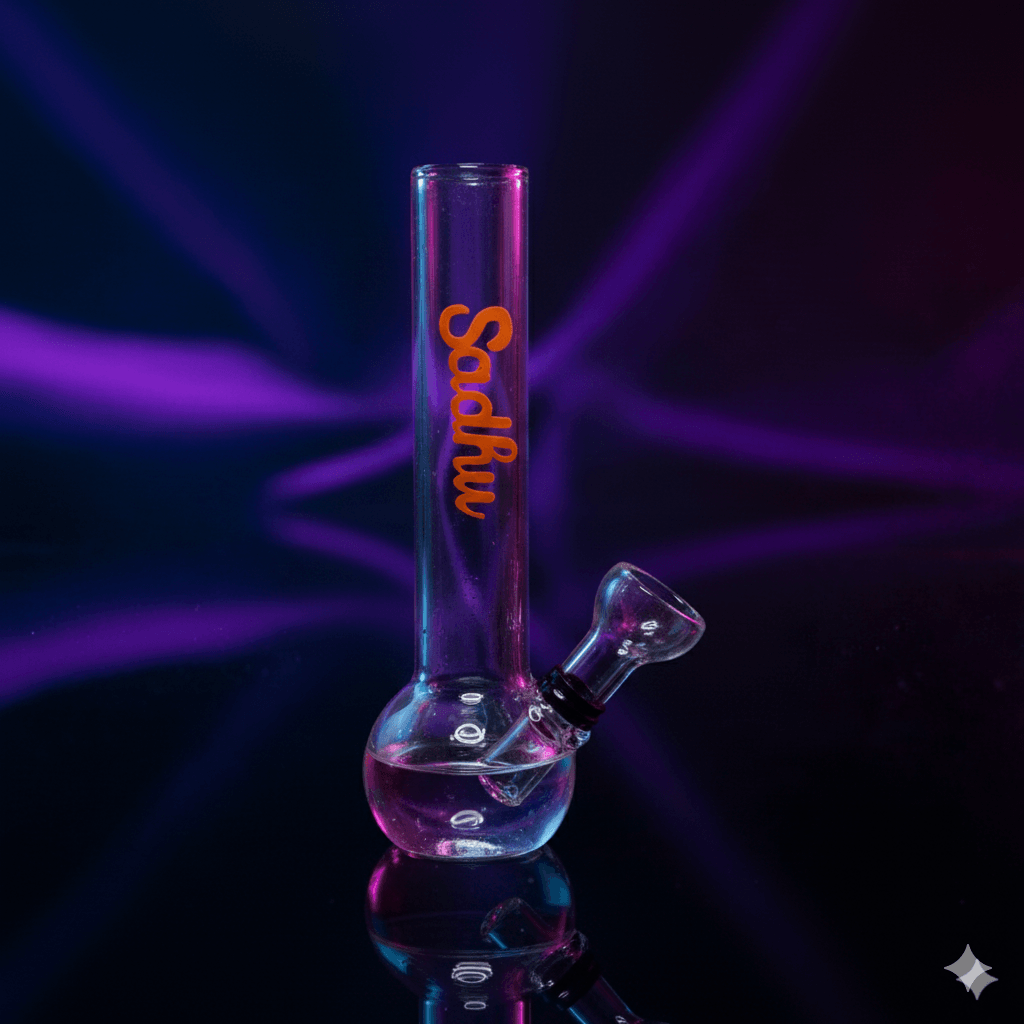 Micro Bong de Vidro Sadhu Classic Transparente