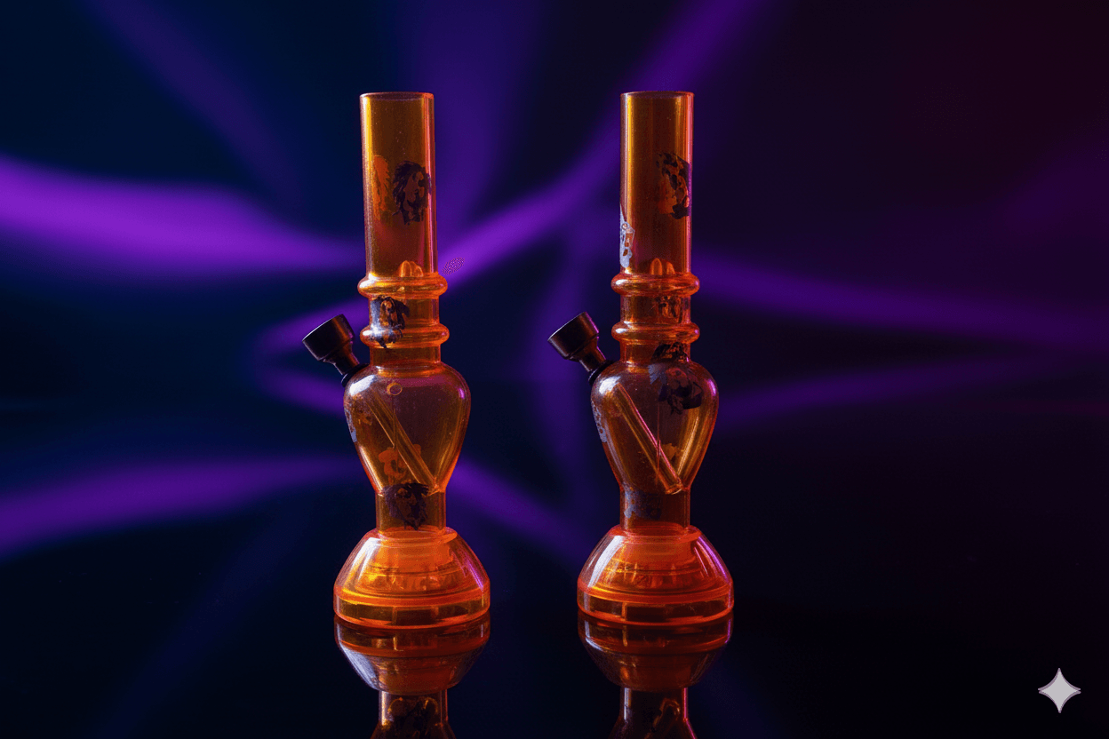 Bong Laranja com Estampa Bob Marley - Compacto e Resistente