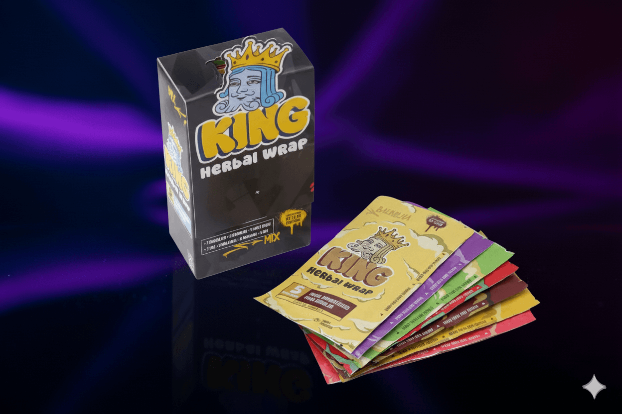 Blunt King Herbal Wrap Sem Tabaco Vários Sabores - (1 Unidade)