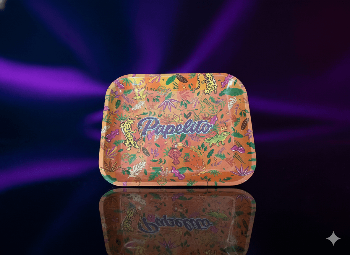 Bandeja de Metal Papelito - Estampa Tropical e Colorida