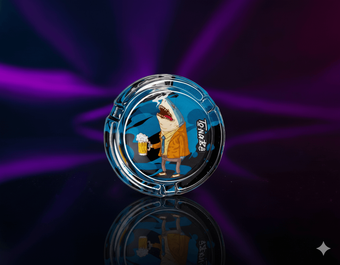 Cinzeiro de Vidro To na Bê Tubarão