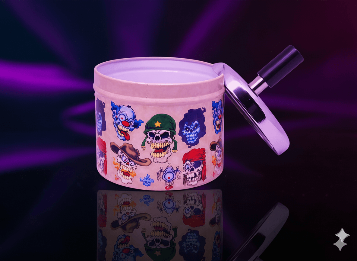 Cinzeiro Inox Anti Cheiro Reservatório Caveira - Imagem 2